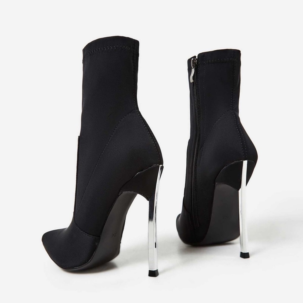 EGO Shoes Ava Skinny Heel Pointed Toe Sock Boot
